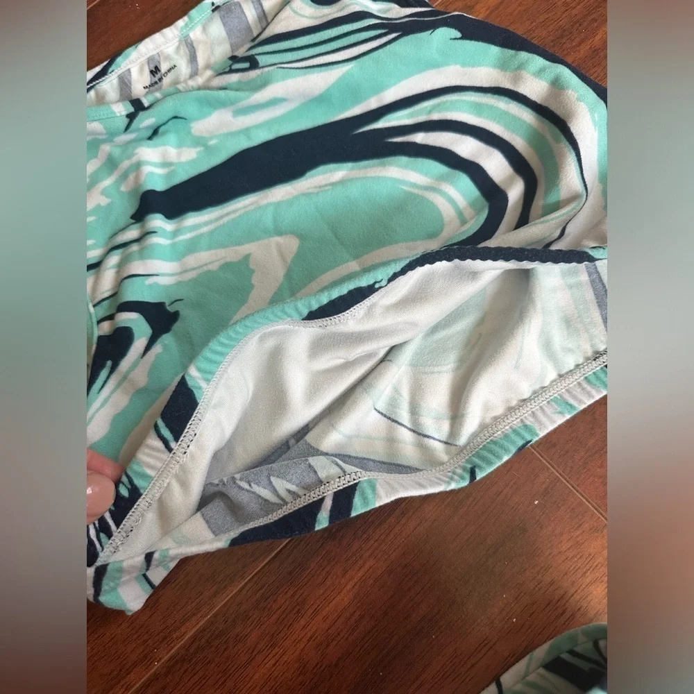 Girls workout set marbled teal
